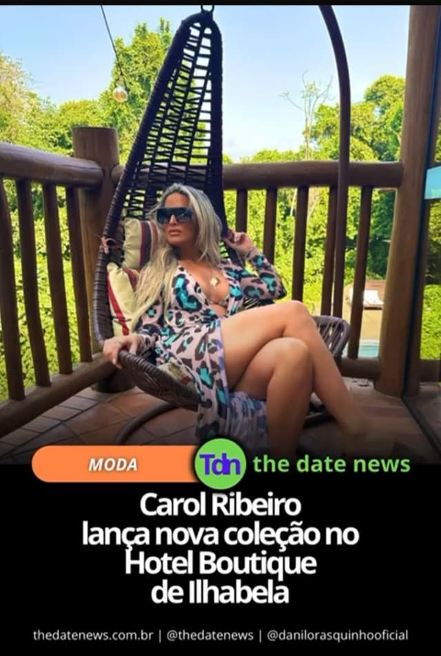 Matéria de jornal virtual sobre a Caroline Ribeiro
